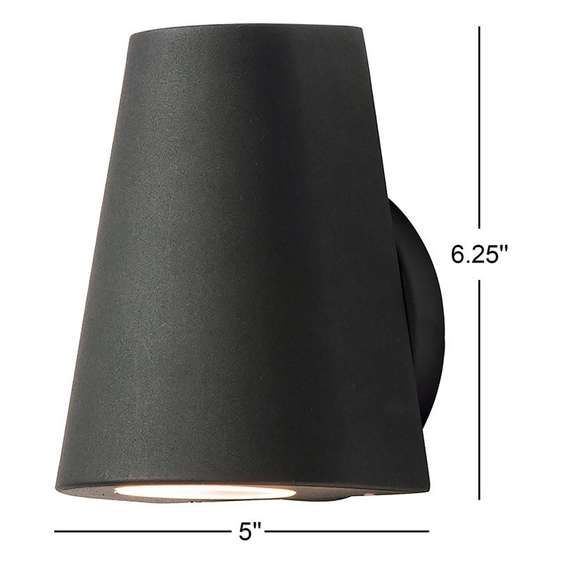 Summerhill Aluminum LED Wall Light, Black