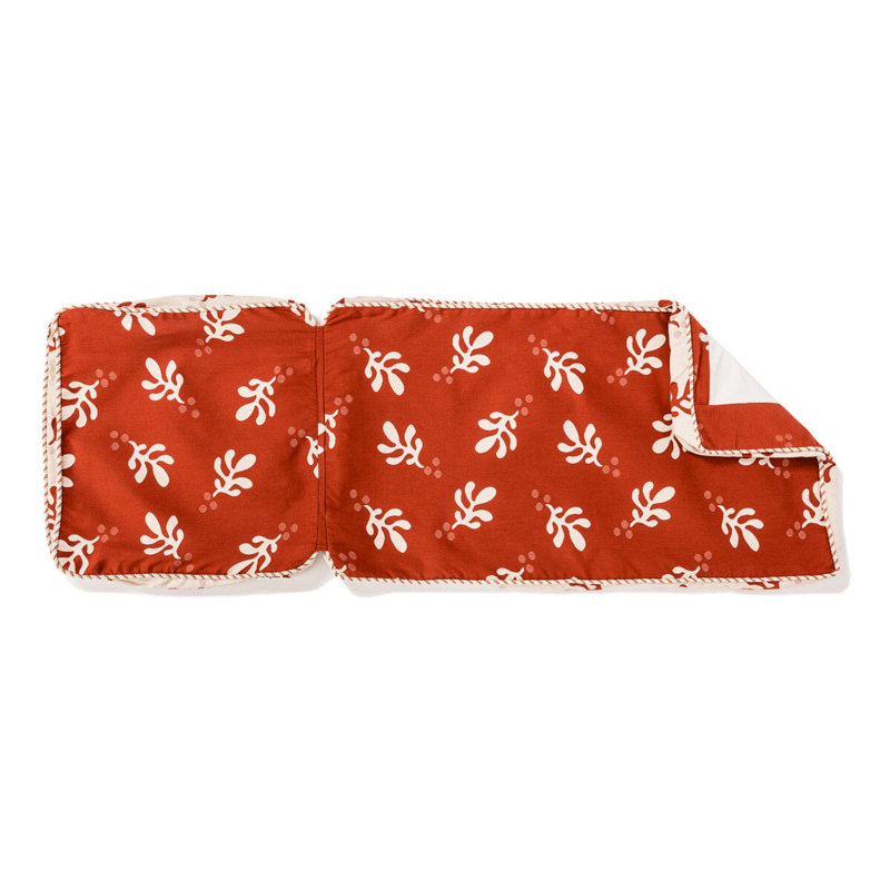 Housse pour chaise longue Sun, H 1 po x l 26,3 po x P 74,8 po, Acrylique floral rouge / blanc