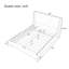 Lit plateforme tapissier sans sommier