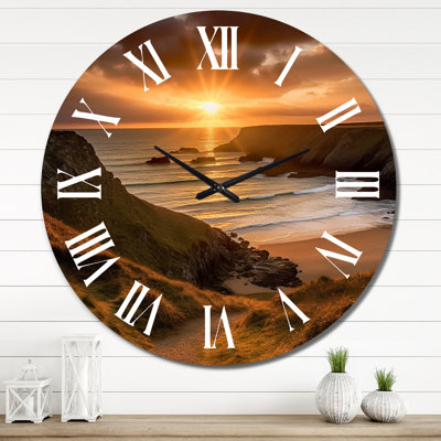 Horloge murale Sandy Sunset II