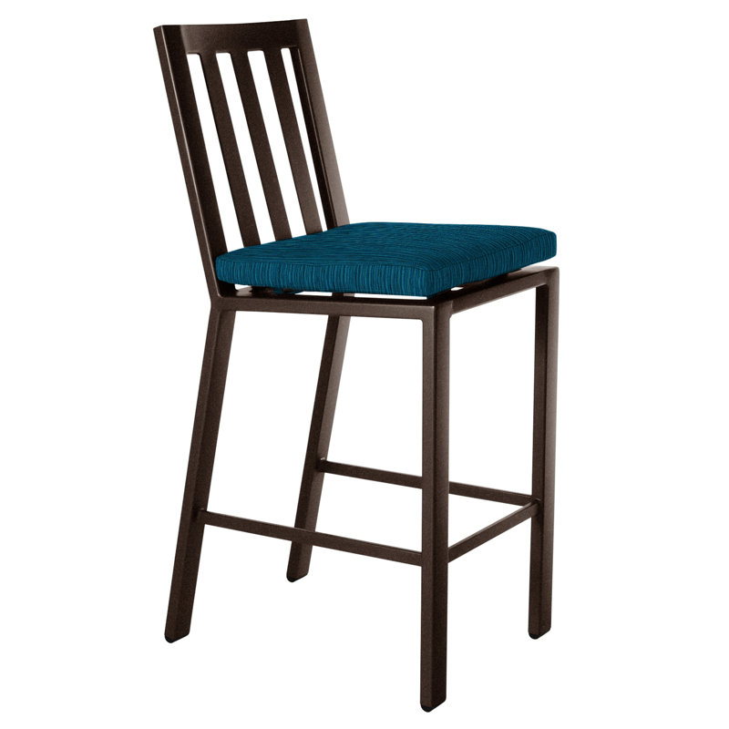 Aris Outdoor Bar Stool, Harris Stone, Copper Creek, 27.75"
