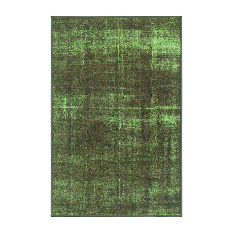 Barty Washable Abstract Indoor Rug, Rectangle 7' x 9'