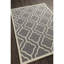Tapis en treillis moderne gris et crème touffeté à la main Electra Authentic-1684116439