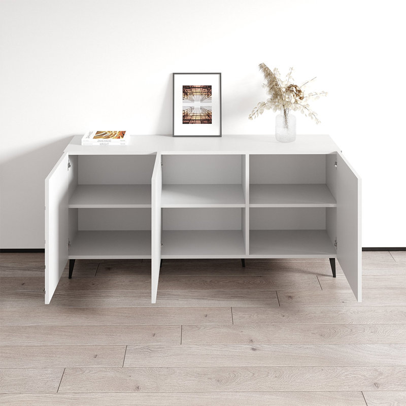 Nova 61" Sideboard with Matte Finish, White
