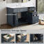 Ensemble de meuble-lavabo simple 48 po avec plateau en marbre d'ingénierie Shamar-511200987