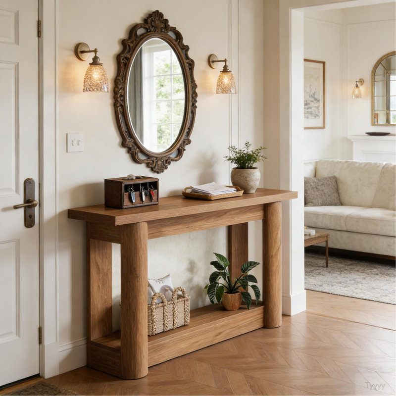 Entryway Table,2-Tier Console Table,Sofa Table