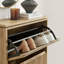 Penny Pillar Wooden Hallway Shoe Storage Cabinet With 3 Compartments - Simple & Elegant Scandi Style-197066321