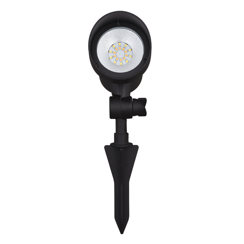 Black Aluminum Low-Voltage LED Outdoor Flood Light