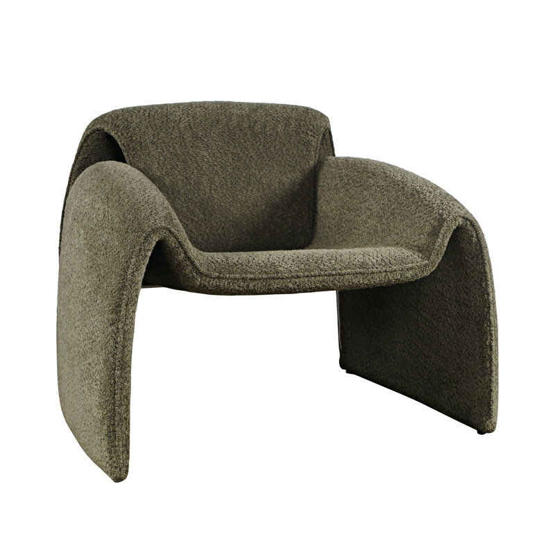 Cervando Upholstered Armchair, Green Polyester