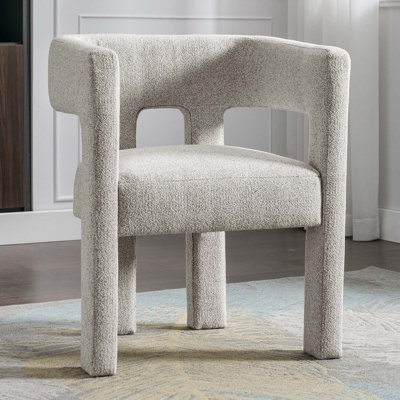 Contemporary Designed Fabric Upholstered Accent Chair Mattilynn For Living Room, Bedroom, Dining Room