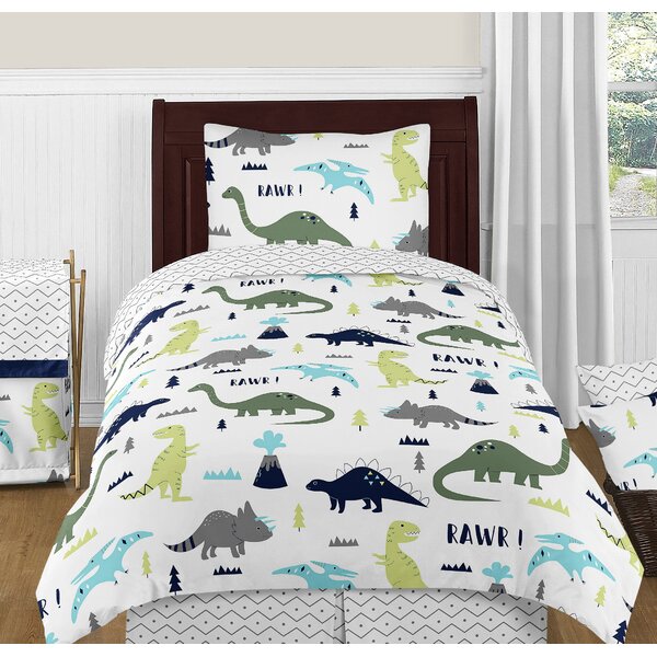 Sweet Jojo Designs Mod Dinosaur 4 Piece Comforter Set & Reviews | Wayfair