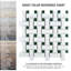 Metro Ion Dog Bone Basketweave Emerald Dot Matte White 10" x 10" Porcelain Mosaic Floor & Wall Tile