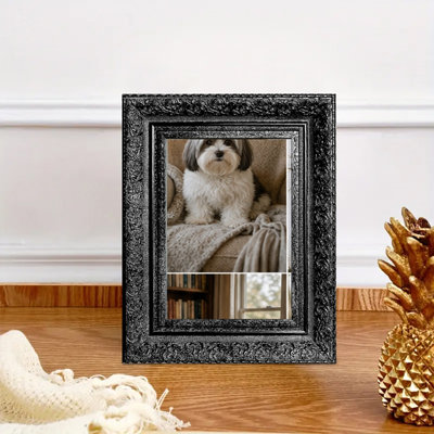 Black 3 PCS 5" x 7" Timeless Picture Frame with Home Accent Finish