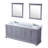 Dukes 80"  Double Vanity, Square Sinks And 30" Mirrors W/ Faucets-731381989-787786597