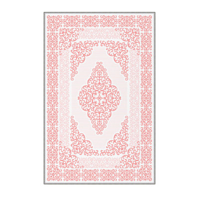 Antibacterial Hall Carpet, 3D Digital Printed, 3.3 x 9.8 Feet | 100% Polyester, 0.3 in Pile Height, PVC Non-Slip Underside | Machine Washable, Durable, Non-Slip Design for Modern Entryways & Living Spaces