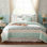 Édredon grand Dawn Bedding - Chic avec de la dentelle et des taies décoratives européennes