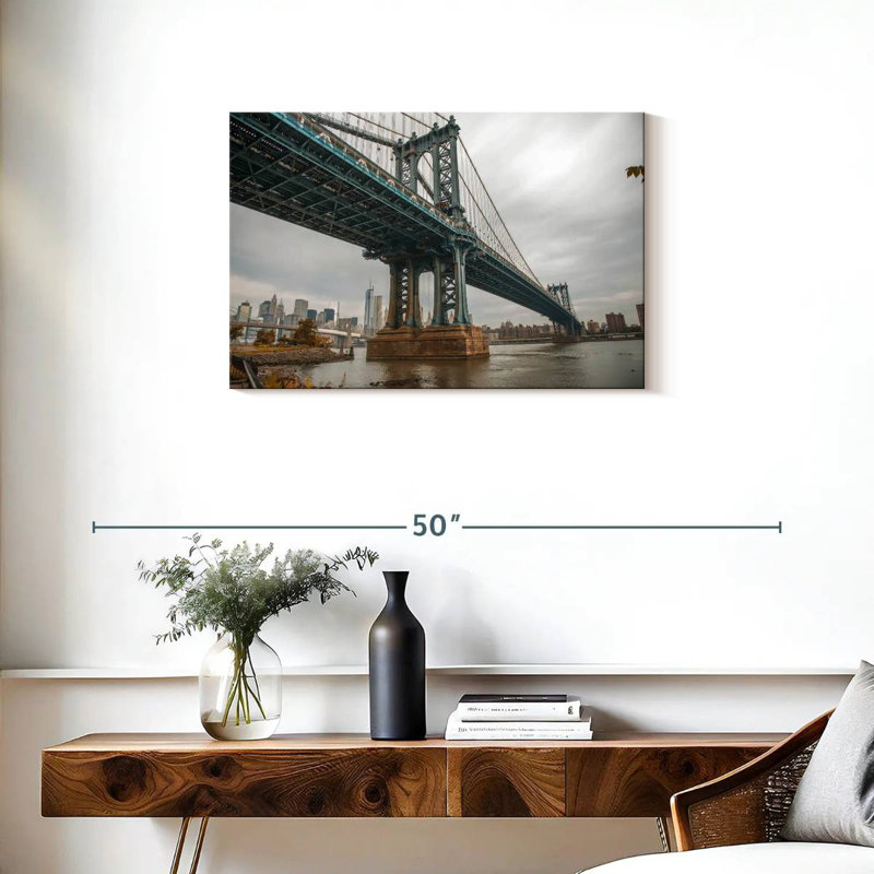 Couvert Manhattan Bridge NY, H 20 po x l 30 po