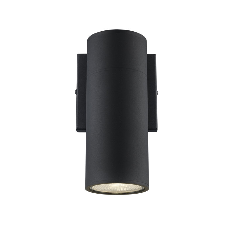 Applique murale d'extérieur en métal tubulaire / cylindrique, collection Laurelle ADA, H 7,9 po x l 4,3 po x P 3,9 po