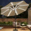 300cm Large Solar Powered LED Patio Umbrella for Outdoor Garden Patio without Base-623786147
