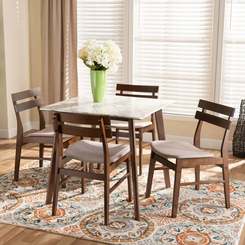 4 - Person Four Leg Dining Set, Beige