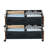 Under Bed Storage with Wheels 25.6x18.1x7.1 Inch Rolling Storage Bags