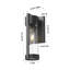 Applique murale d'extérieur 1 lumière noir mat 10 po avec verre transparent Stratford-15533205-15533231-15533228