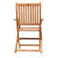 Chaise pliante en bois (ensemble de 2)