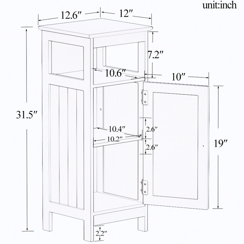 Bathroom Storage - Adjustable Shelf For Customized Organization Cabinet