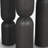 Sonel Matte Black Wood Pedestal Foyer Table