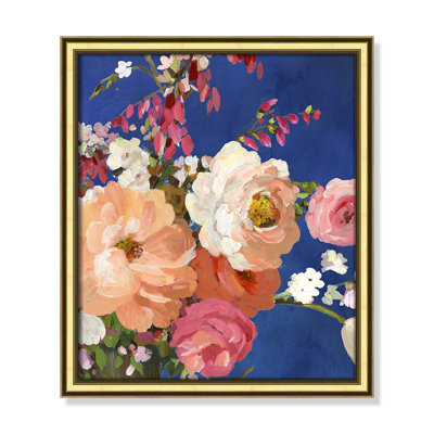 Midnight Garden Flowers I - Picture Frame Painting