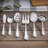 RiverRidge Beaded Flatware 46-Piece Non-Monogrammed Stainless Steel Silverware Set for 8