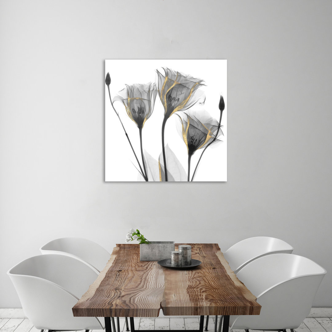 " Gold Embellished Gentians 1 " by Albert Koetsier Painting Print Latitude Run®