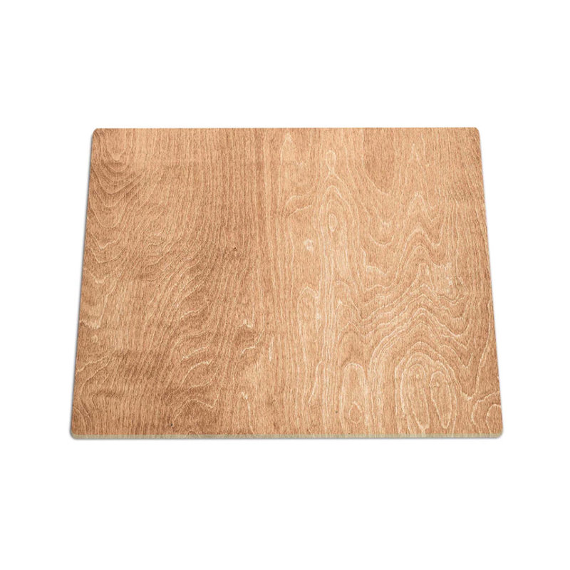 Petit dessus de réchaud de RV et planche à découper, Bois clair