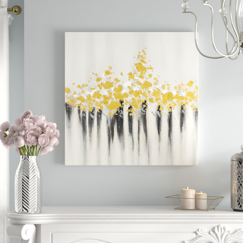 « fleurs », reproduction de peinture à l’huile sur toile tendue, H 36 po x l 36 po x P 1,5 po
