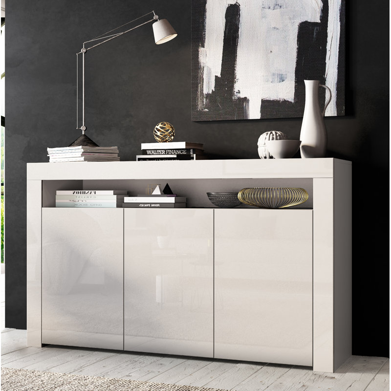 Dina 152cm Sideboard, No, White