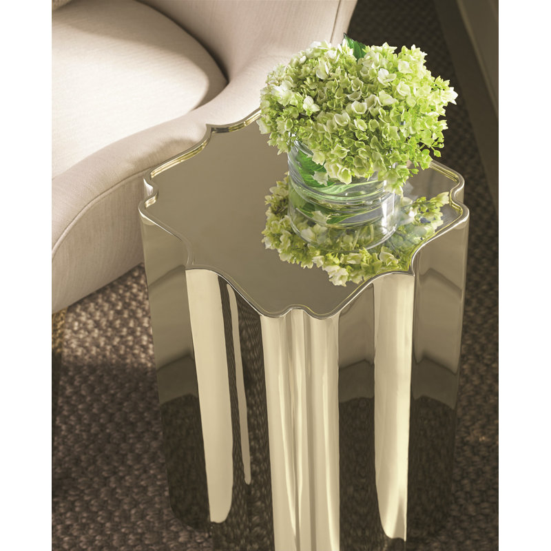 Good As Gold Tray Top End Table, Gold
