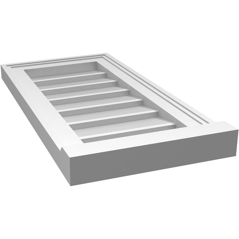 Cadre de seuil Brickmould, brun clair apprêté, H 24 po x l 12 po x P 2 po