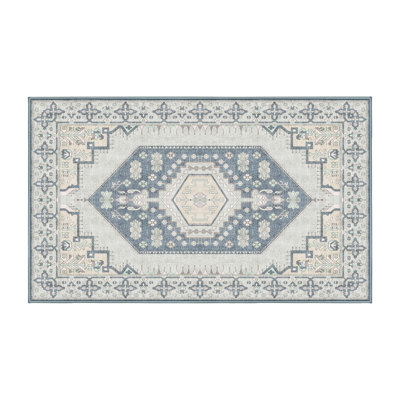 Firmino Chenille Washable Oriental Indoor Rug