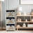 3 Drawer Wooden Cabinet with Wicker Storage Baskets and Tan Teddy Bear Design for Home Organization