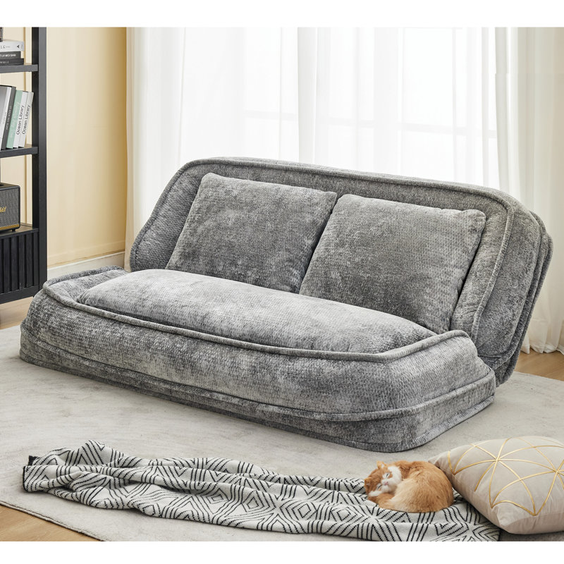 Lit double pour chien, Polyester gris clair