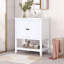 Meuble-lavabo moderne avec lavabo en céramique-831284135