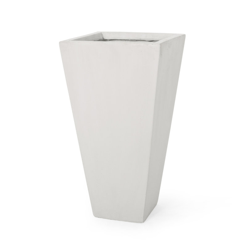 Ella Classic Planter, 24.75" H x 13" W x 13" D, Matte White