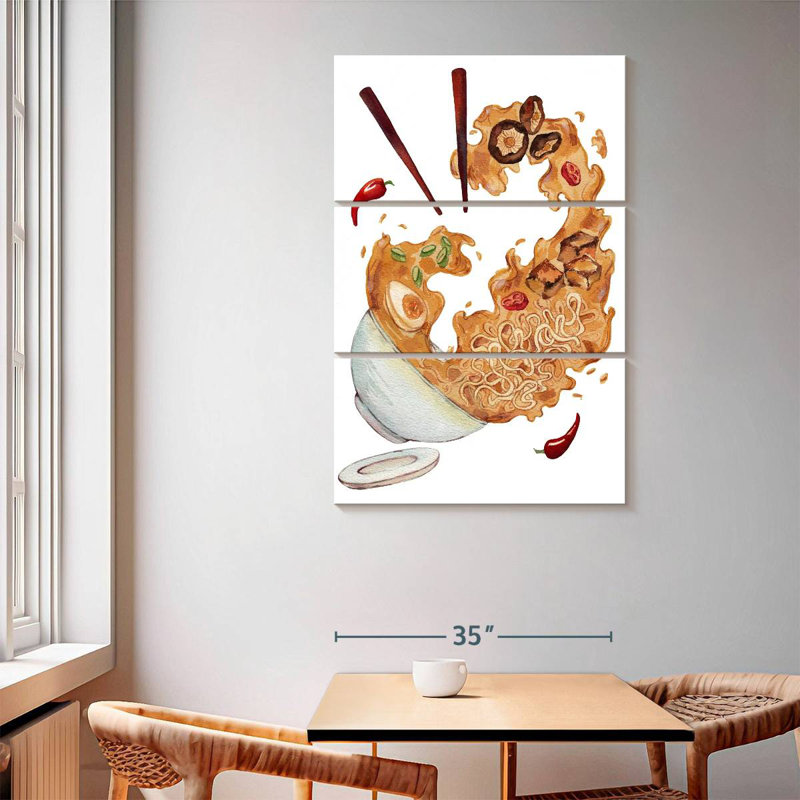 Yarlin Ramen Splash, 65" H x 42" W