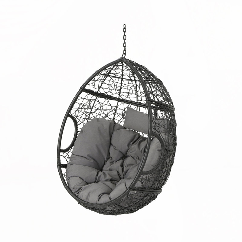 Chaise d'extérieur suspendue pour patio, Gris