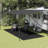 vidaXL Tent Carpet 98.4x157.5" Black-113564170-113564178