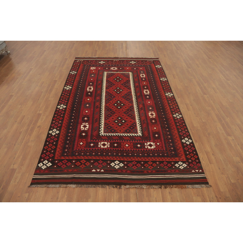 Tapis géométrique kilim 7 x 11