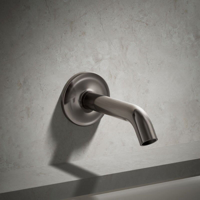 Purist® Wall Mount Non Diverter Bath Tub Spout, Vibrant Titanium