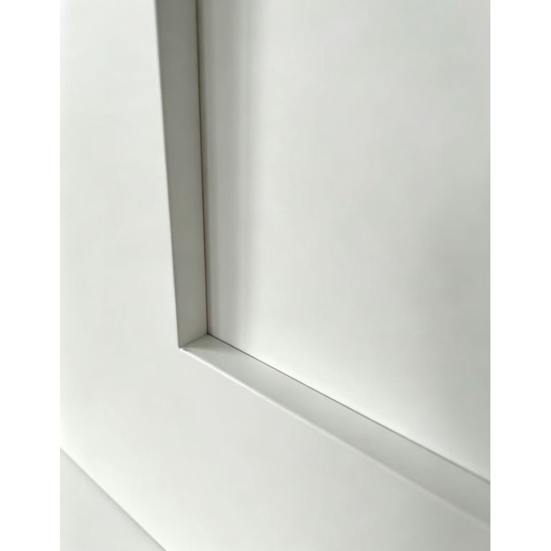 Panneau de porte de 80 po avec cadre blanc apprêté 80 po. X 80 po + 3/8 po 2 panneaux centraux