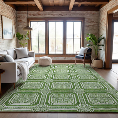 Premium Machine Washable Elize AMF1451 Geometric Rug