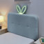 Lit tapissier pour enfants avec tête de lit surdimensionnée pour oreilles de lapin, 4 tiroirs de rangement à DEL, tissu Boucle-1543144998-1543145003